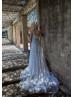 Strapless Ivory Lace Open Back Dreamy Wedding Dress